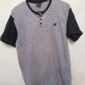 Zooyork Unbreakable Mens Blue/Black Short Sleeve Causal Shirt Large